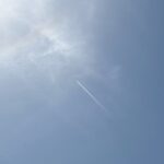 空　飛行機雲